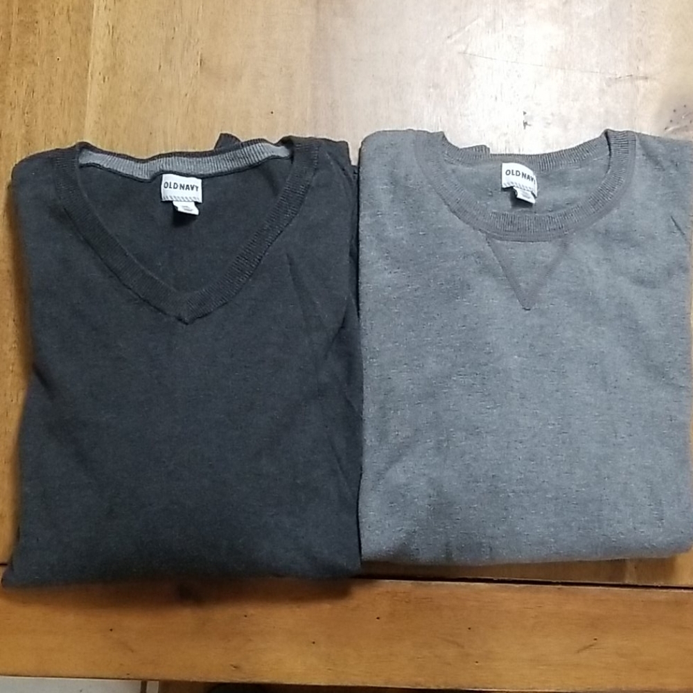 Two Men's Old Navy Sweaters